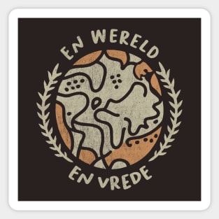 Een Wereld, Een Vrede Sticker